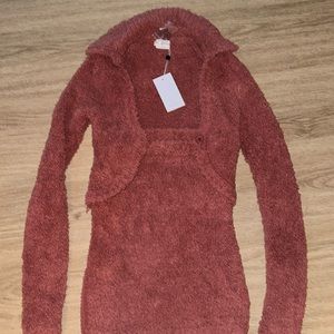 Matching skirt and sweater set. Loves and friends. Never worn. With tags